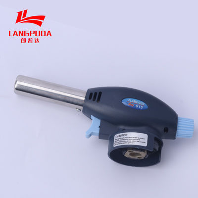 Schwarzes tragbares 17cm Plastikbutan-kampierende Fackel